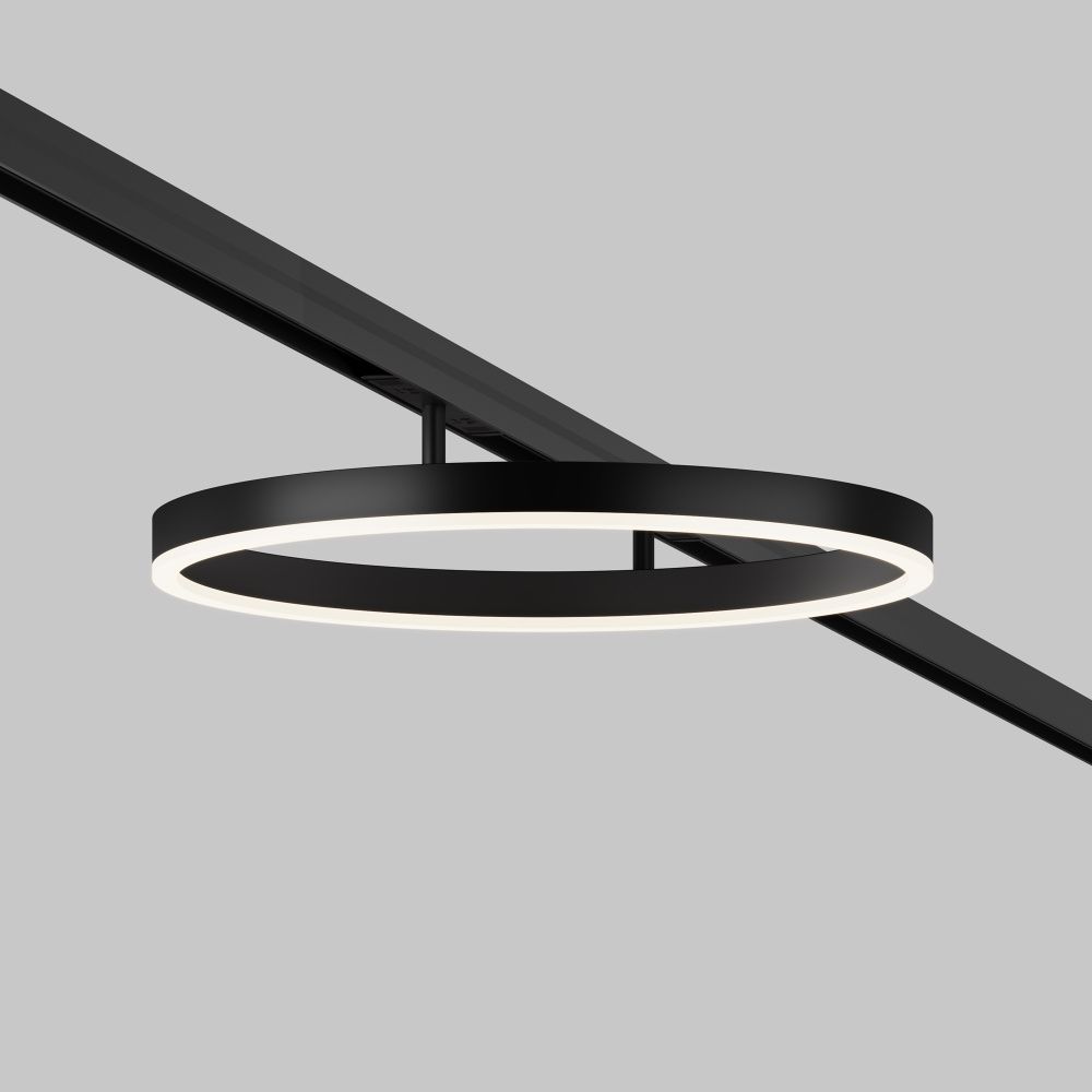 Трековый светильник 40*8 см, *LED*24W, 4000K, Maytoni technical EXILITY TR227-2-24W4K-B, Черный