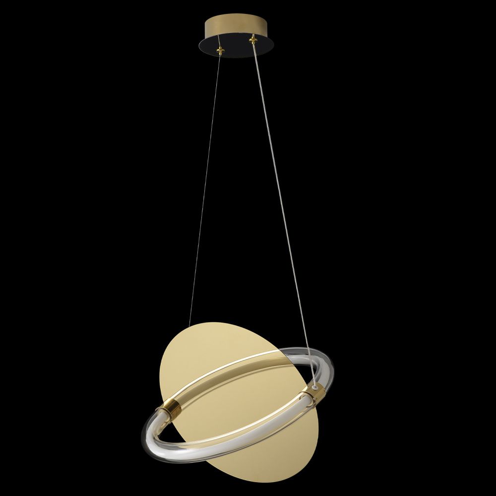 Светильник подвесной 22,3*32*22,3-225,4 см, *LED*22W, 3000K, Crystal Lux Nebula NEBULA SP22W LED GOLD, Золото