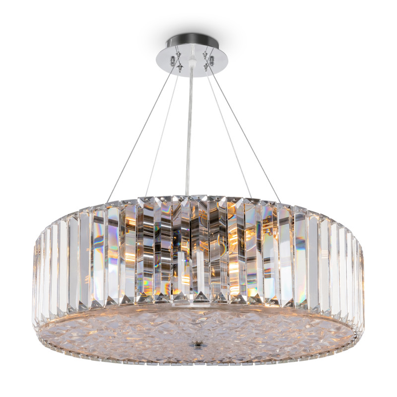 Подвесная люстра Maytoni Recinto MOD080CL-08CH, диаметр 53 см, хром