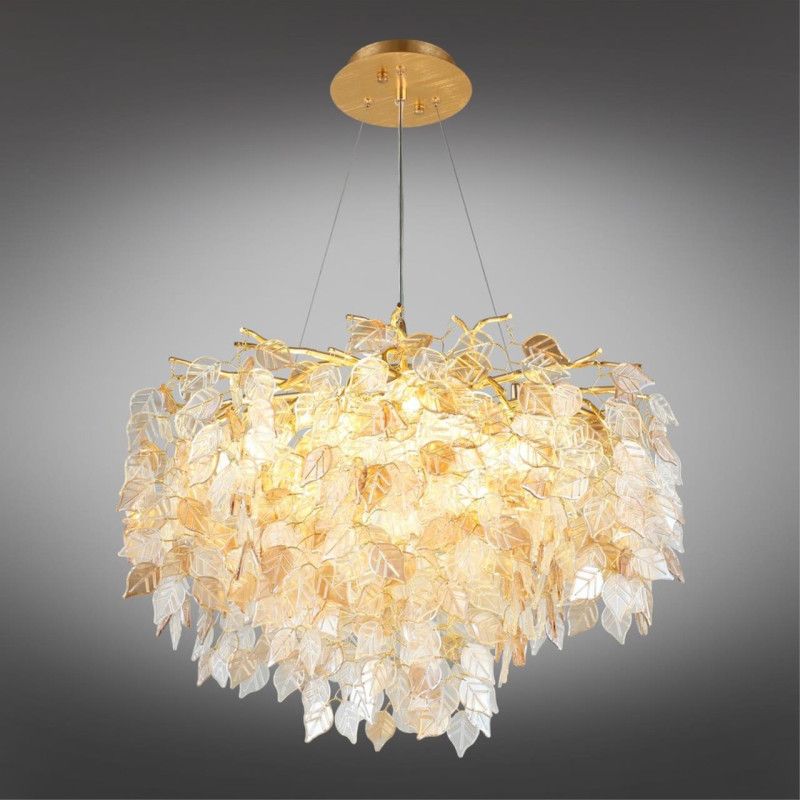 Подвесная люстра 60*80-190 см, 10*G9, 5W, Aployt Rochell APL.850.03.10, золотой