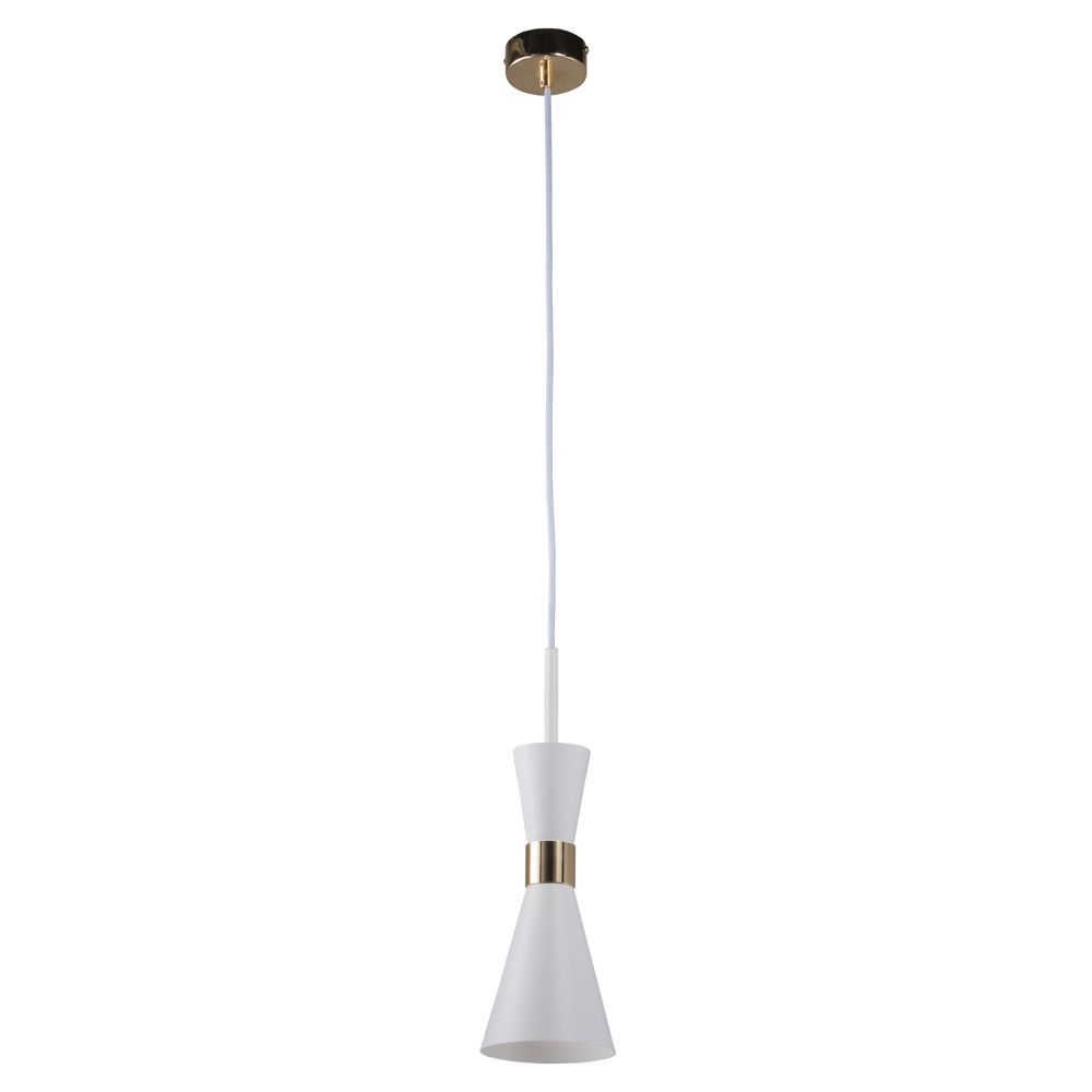 Подвесной светильник 12*190 см, Е14, 1-2 м2 Lightstar Dumo 816016, белый-золото