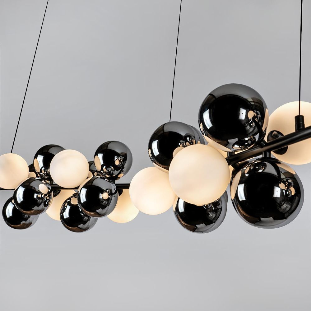 Подвесной светильник 155x23xсм, G9, 12xG9Вт, , Modelux MS.8055.12 BK Черный