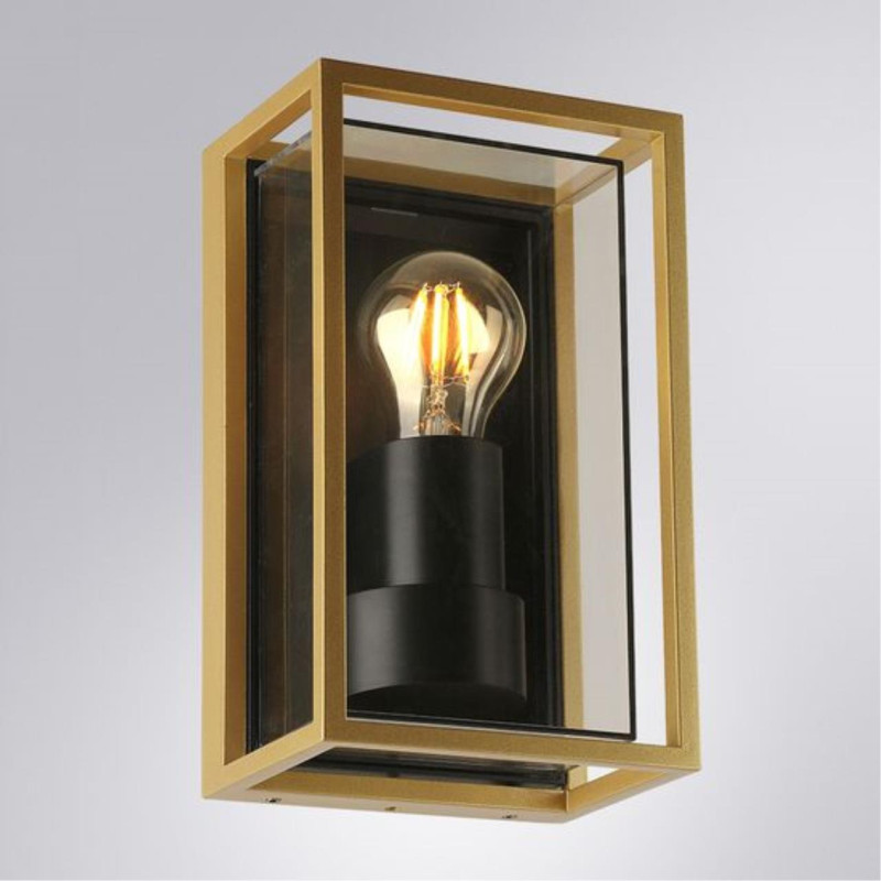 Настенный светильник 14*10*24 cм, 1*E27*15W Arte Lamp Marfik A2322AL-1GO золото