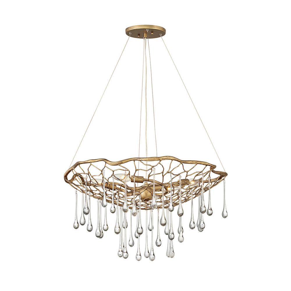 Подвесной светильник *66*46-335 см, E14*40W, Natural Concepts Hinkley Laguna (Hk) FE-ADAMS-4P-BRZ, состаренное золото