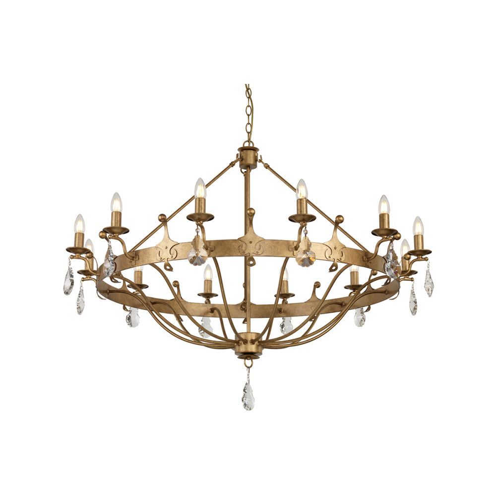 Люстра *116*85-408 см, E14*60W, Natural Concepts Elstead Lighting Windsor WINDSOR12-GOLD, коричневый
