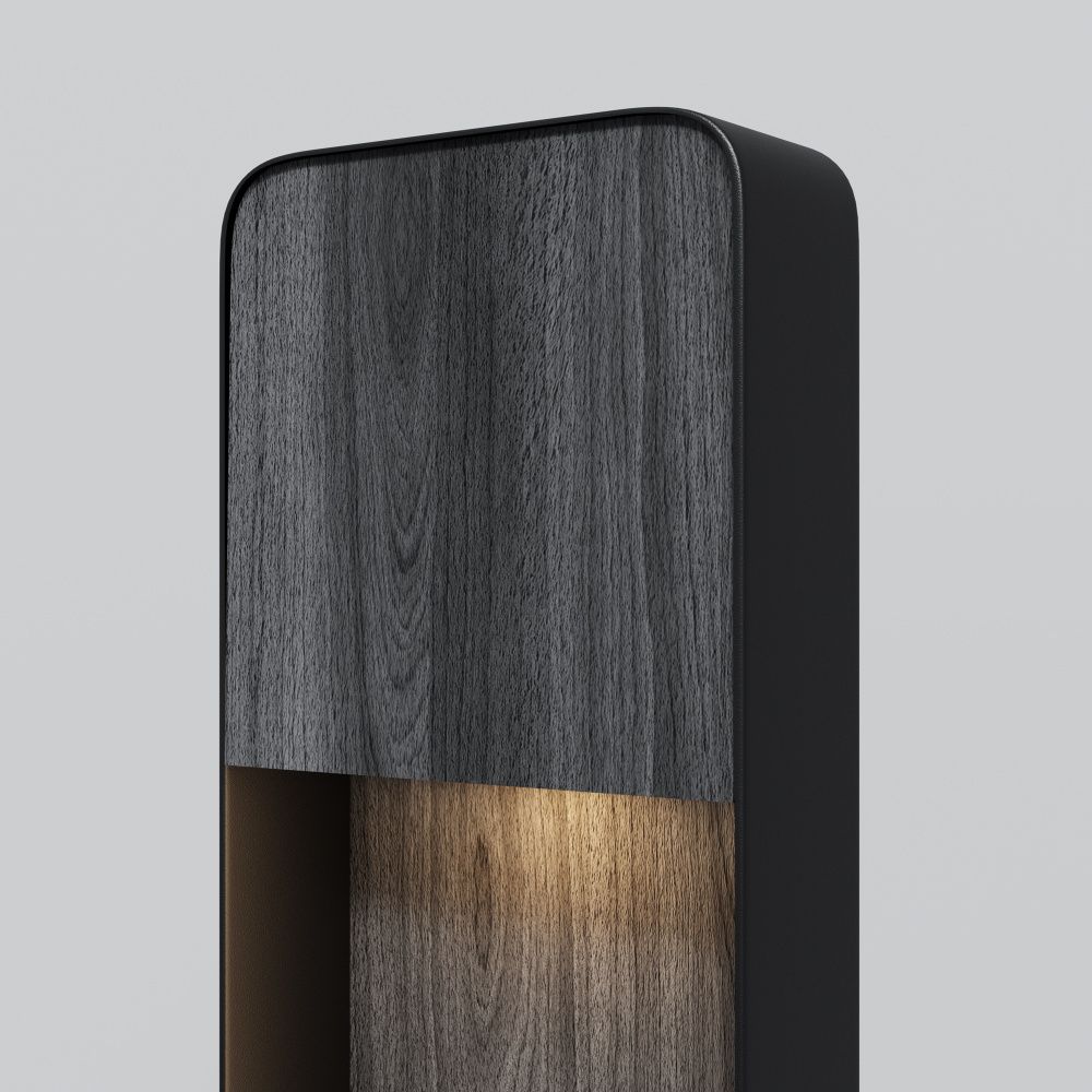 Ландшафтный светильник 16*6-68 см, LED*7W, 3000K, Maytoni Porte O481FL-L7BWD3K, Черное дерево