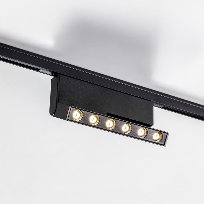 Светильник на шине 15,4*1,5*-8,9 см, *LED*6W, 4000K, Lightstar Linea 206947, черный