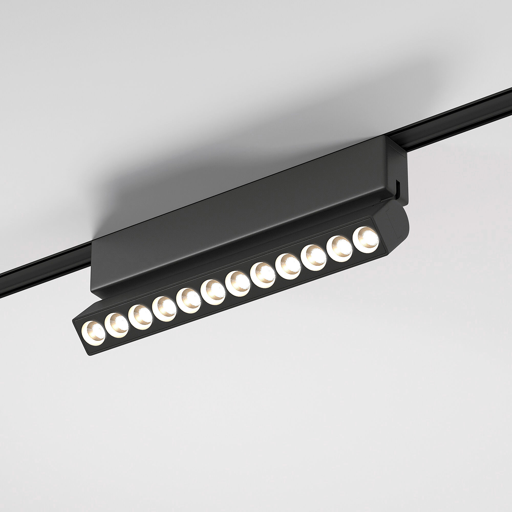 Трековый светильник LED 12W, 4000 К, 21,9*8*2,6 см, черный, Elektrostandard Flat Magnetic 85091/01