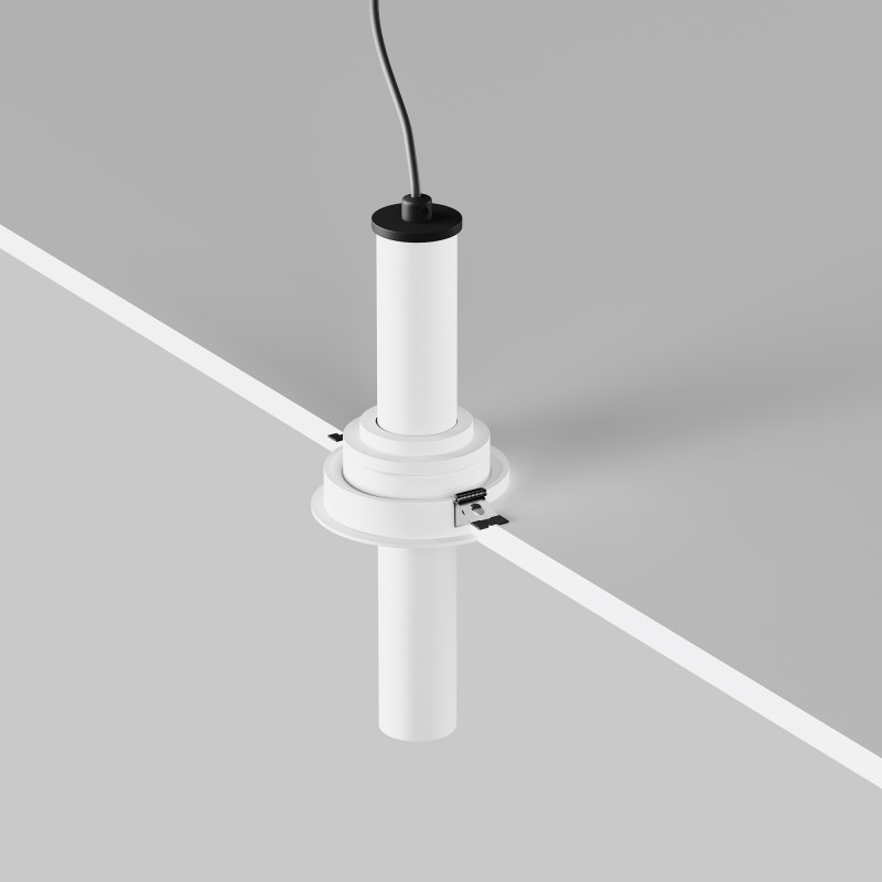Встраиваемый светильник 3*3*21,6 см, LED, 7W, 3000К, Maytoni Technical Focus T C140RS-L200-7W3K-W белый