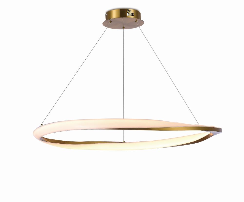 2176-DW-80 BRASS Люстра (NW) 60W 4000K*LED, Ø800 x H1200, NewRgy BRASS (Латунь)