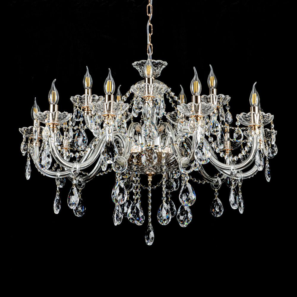 Люстра 95*63*65 см, 15*Е14*40W, Modelux  ML.7163.15P, Золото