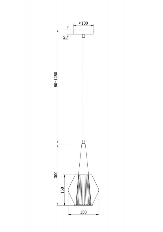 Светильник 15 см, Freya Copita FR8007PL-01GB, золото-черный