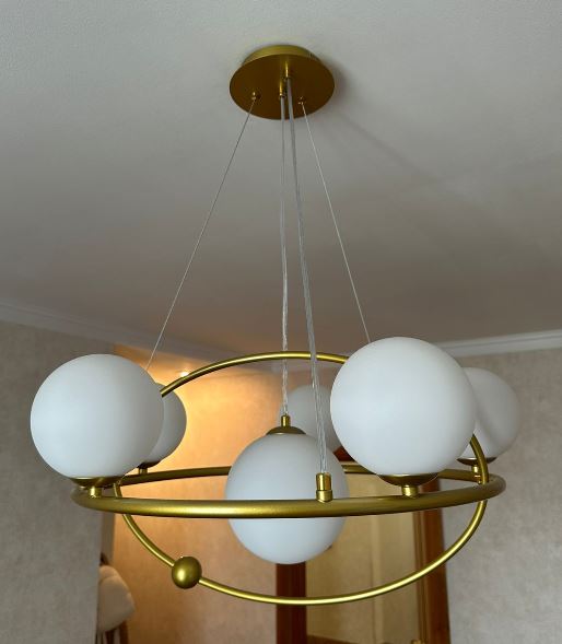 Люстра подвесная 5W, 4000K, Evoluce Artu SLE2210-203-06 Золотой