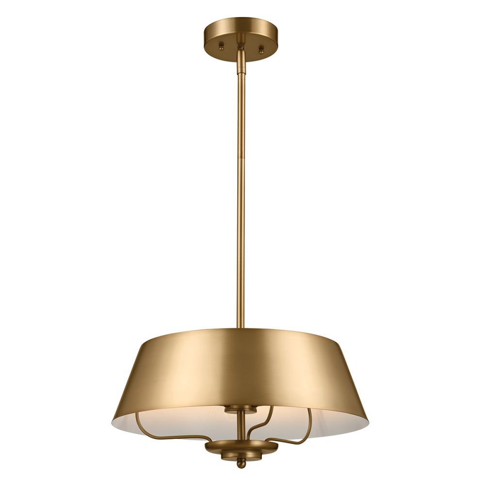 Подвесной светильник 41*41*23-114 см, E14*40W, Natural Concepts Kichler Luella HK-CEDRIC-P-M-BR, олово