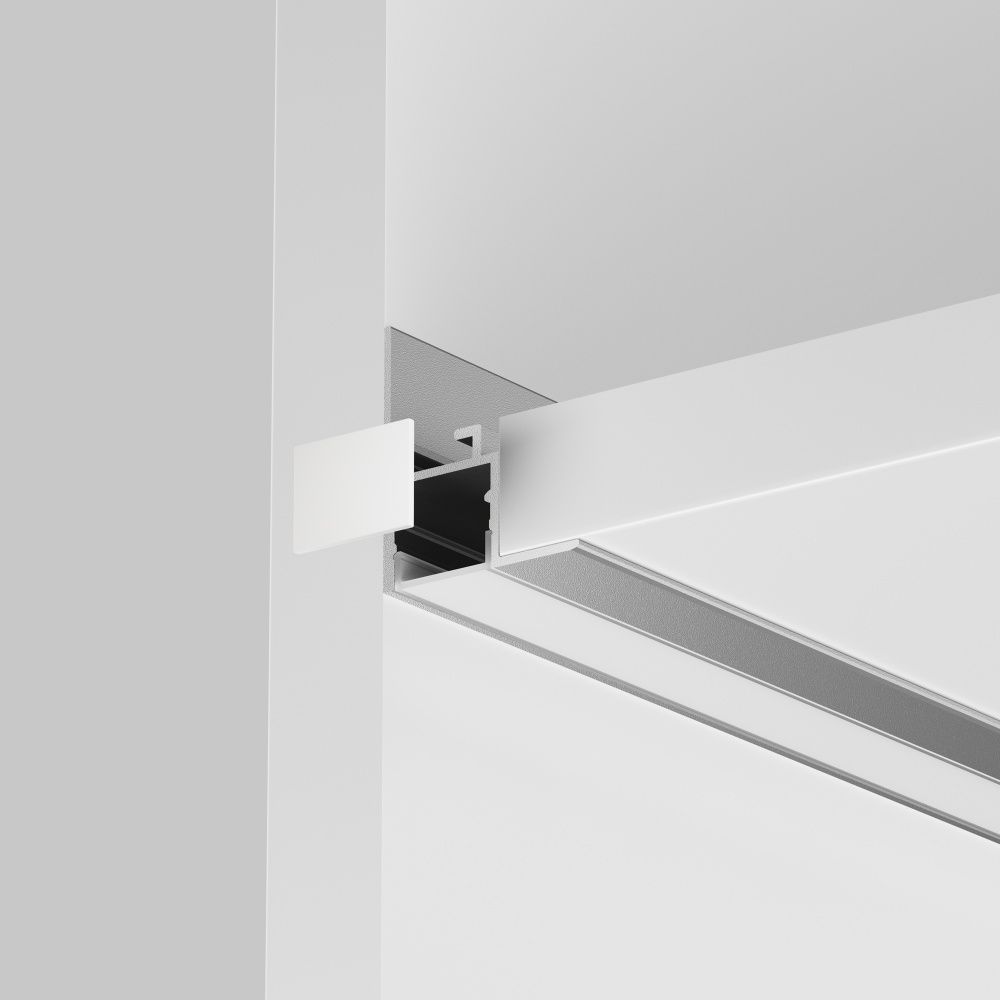 Комплект заглушек (для профиля 26×30) 2 шт., ALM-2630-EC 642053, 1*2*1 см, Maytoni Led Strip 642053, Белый
