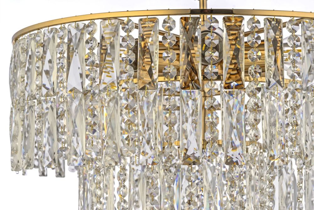 Люстра подвесная *40*32 см, 6*E27*60W, Arti Lampadari Deliceto Deliceto E 1.5.46.100 G, золото