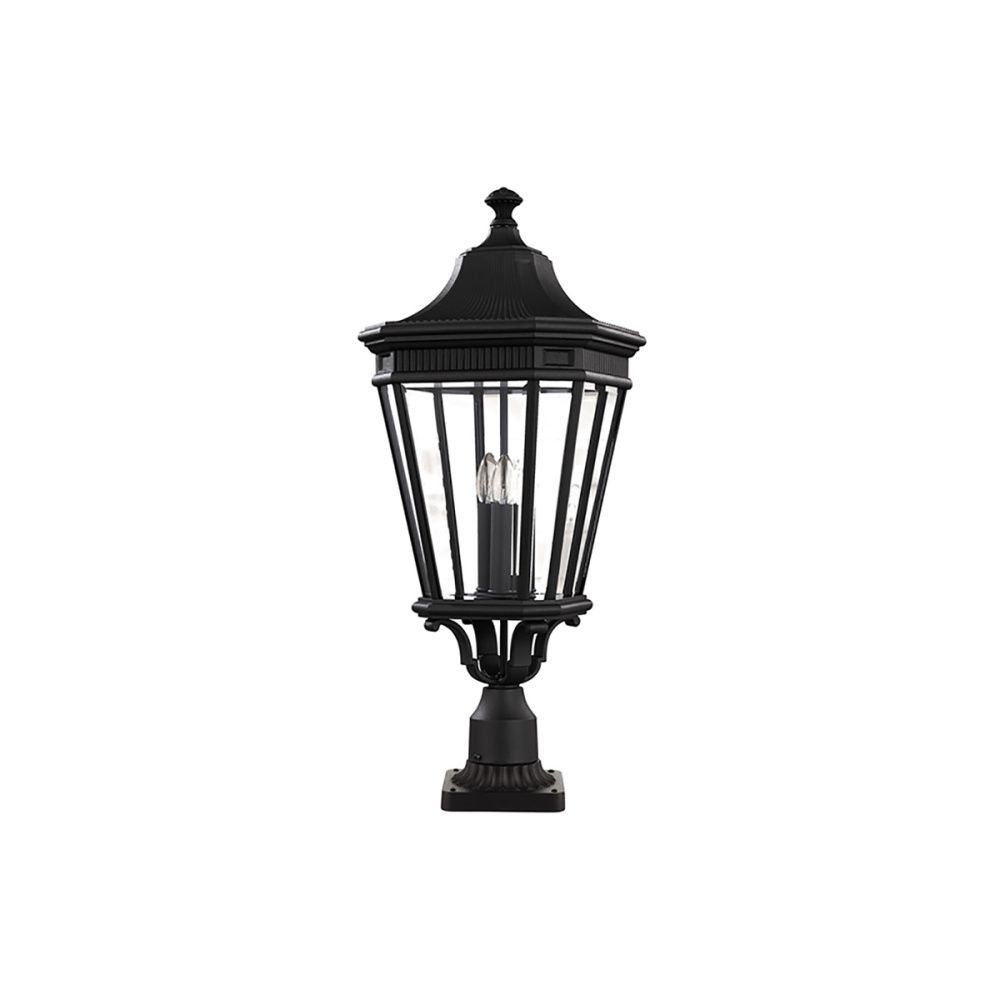 Фонар-пьедестал *31*117 см, E14*60W, Natural Concepts Feiss Cotswold Lane MANSION-HOUSE-WB1-PN, черный, белый