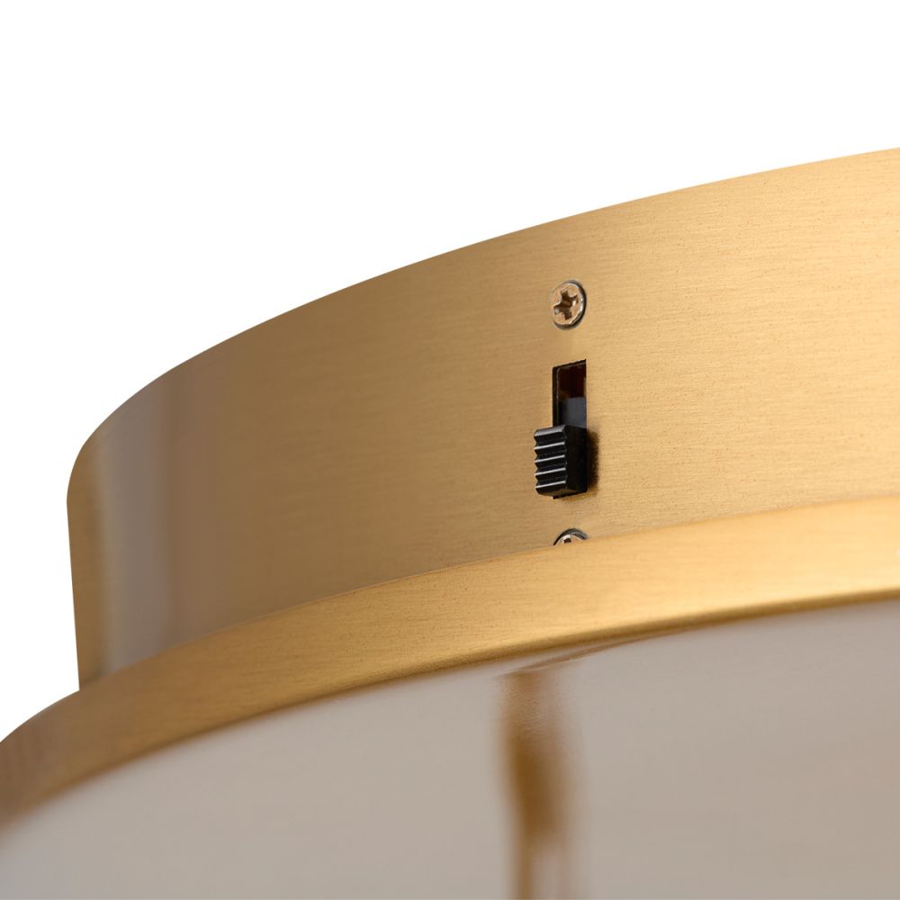 Подвесной светильник 30 см, 30W, 3000-4000K, Odeon Light L-Vision Parma 6672/30L, бронза-алебастр