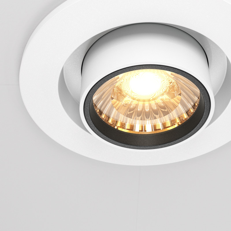 Встраиваемый светильник 9,5*9,8 см, LED*10W, 3000 К, Hidden DL045-01-10W3K-W Maytoni Downlight, Белый