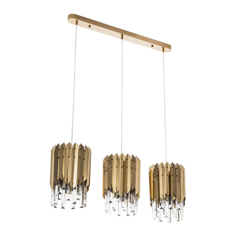 Подвесная люстра 75*20*130 см, Е 27 3x60W, Золото MODELUX ML.20208.3R GD