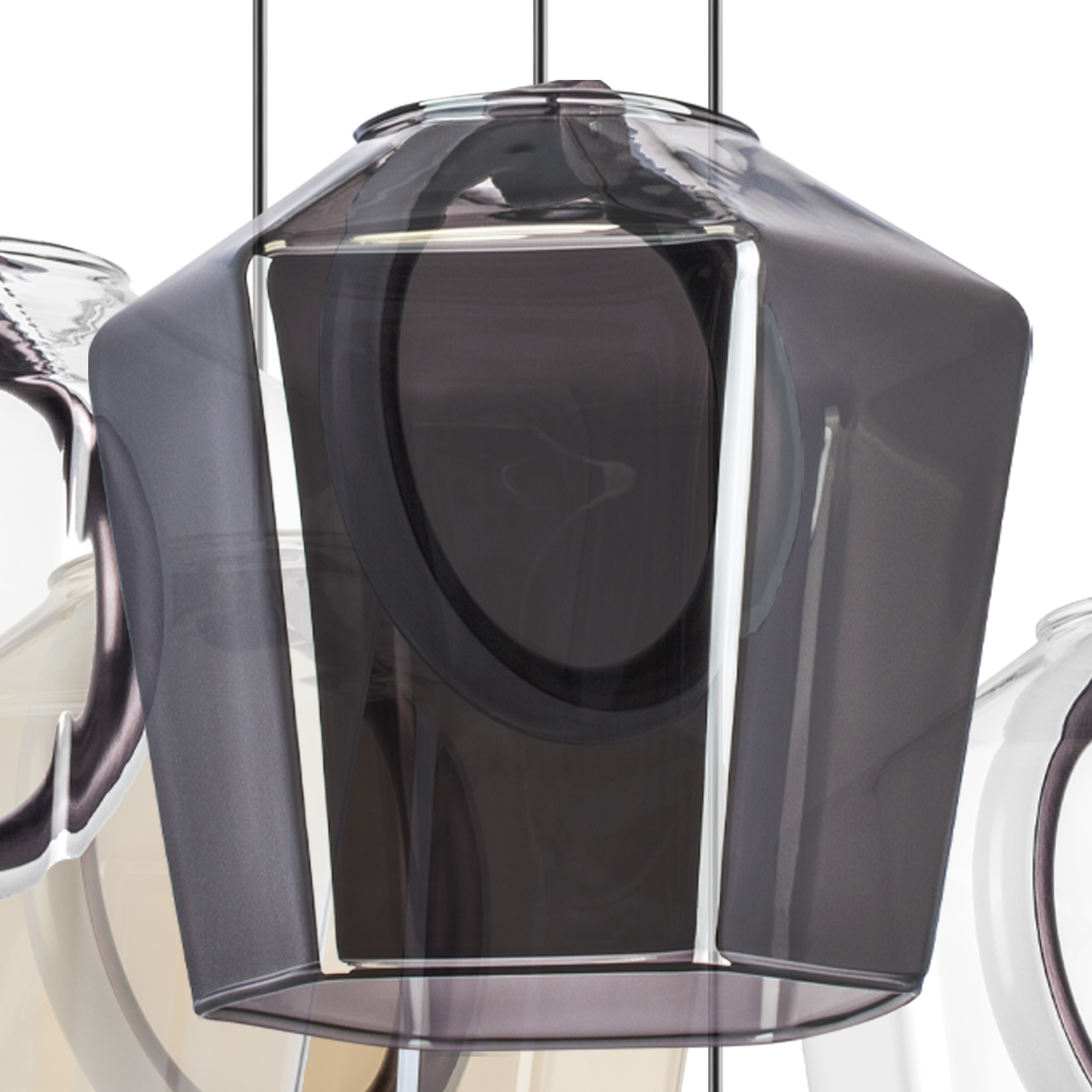 Люстра подвесная 105*-150 см, 144W, 3000K, Lightstar Caramello 796349, Кофейный