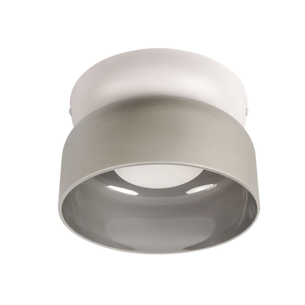 Потолочный светильник 17 см, 6W, 3000K, LOFT IT Totem 10466 Smoke matte, белый-матовый дымчатый