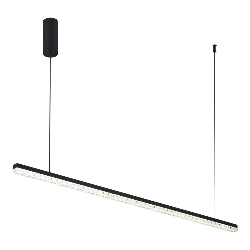 Подвесной светильник 125,5*2,6*-150 см, *LED, 32W, 4000K, ST-Luce Euclidics SL1018.423.01, черный