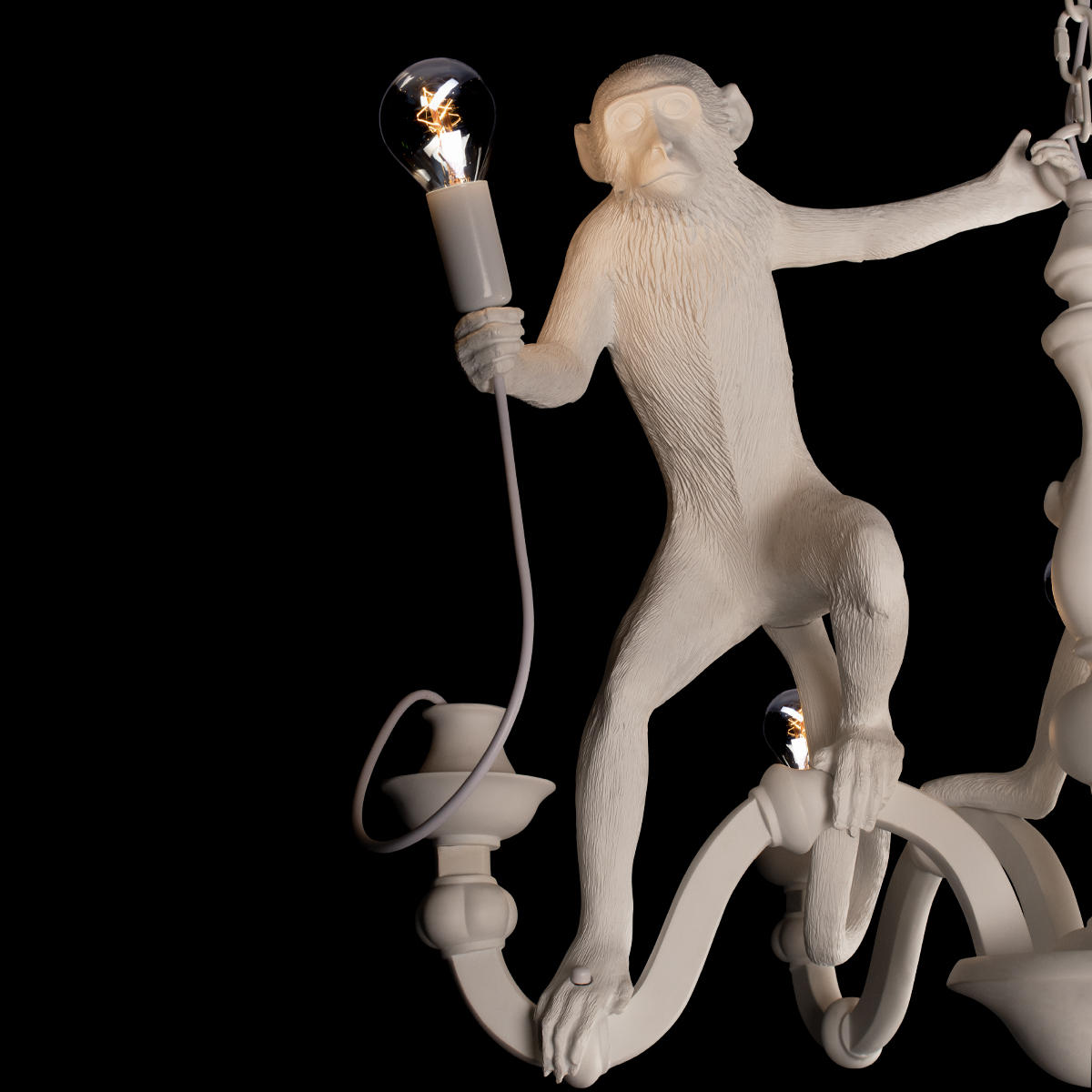 Подвесной светильник 80*100 см, 5*E27 LOFT IT Monkey 10314 White белый