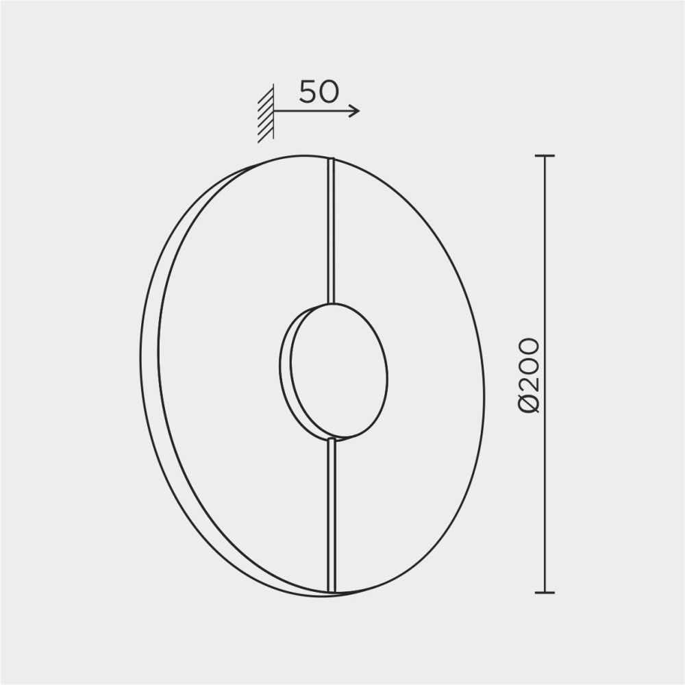 Настенный светильник 20*20 см, LED 8W, 4000K MODESTYLE MS.190.200 латунь