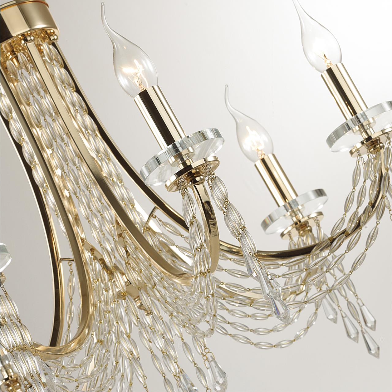 Люстра 62*62*115,4 см, 6 E14*40W, Odeon Light Capel, золотой 5063/6
