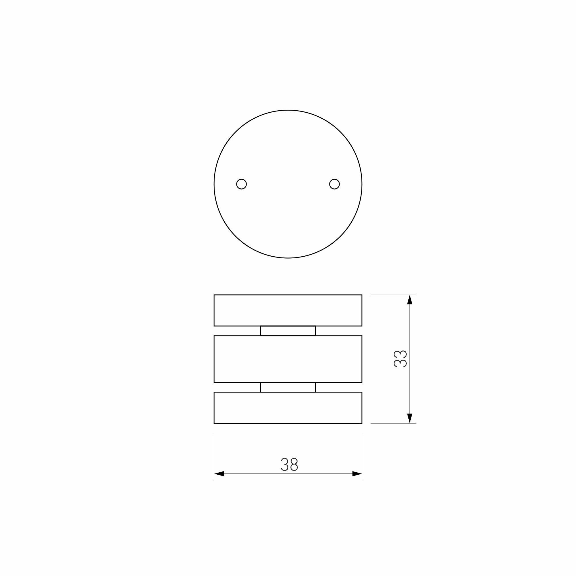 Slim Magnetic Коннектор круглый шарнирный для накладного шинопровода (чёрный) 85010/00