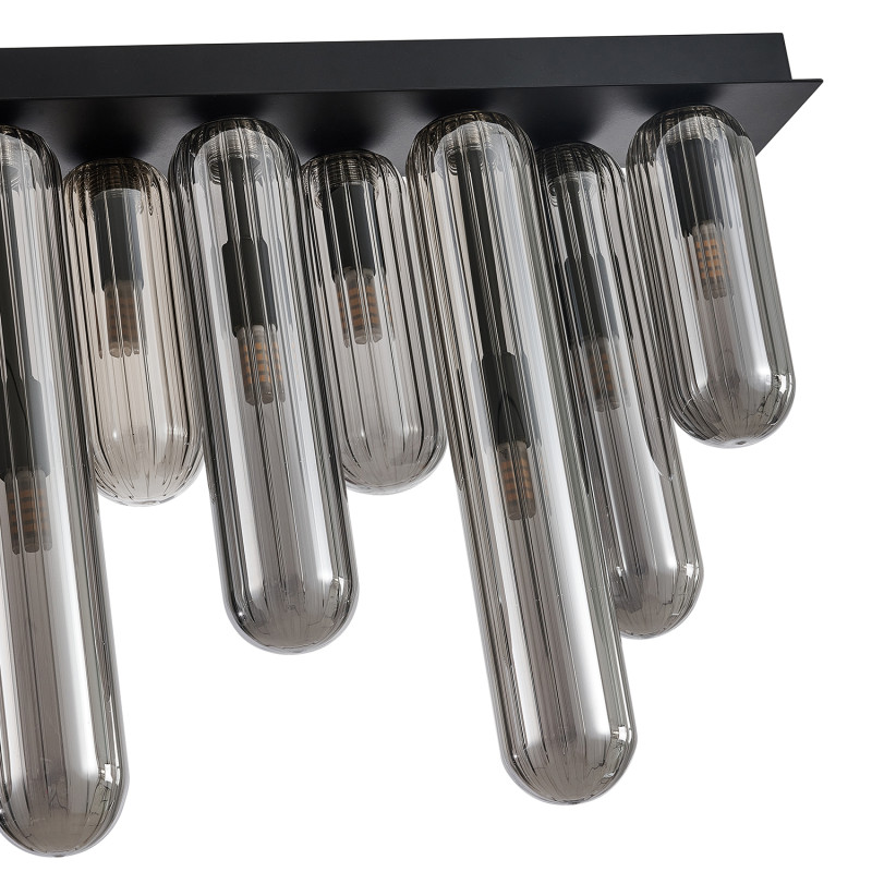 Накладная люстра 72*10*35,5 см, 12*G9, 336W, Favourite Stalactit 4454-12P черный