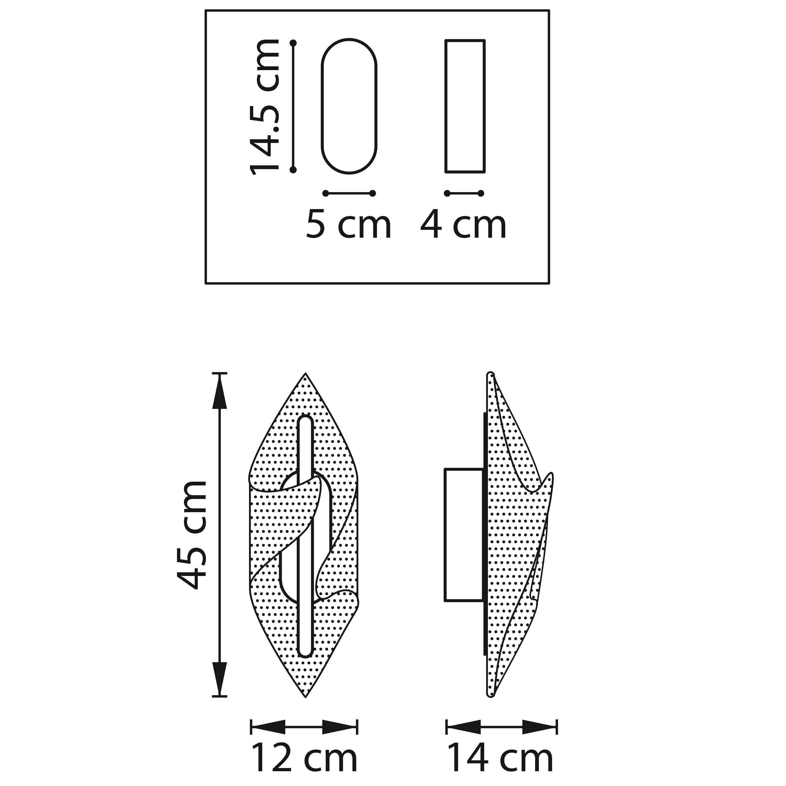 Бра 12*14*45 см, 12W 3000K Lightstar Varese 731653 золото