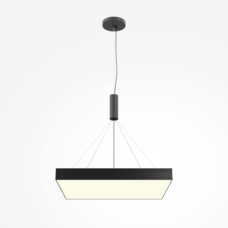 Светильник 60 см,90W, 3000K, Maytoni C032CL-90W3K-SQ-B, черный