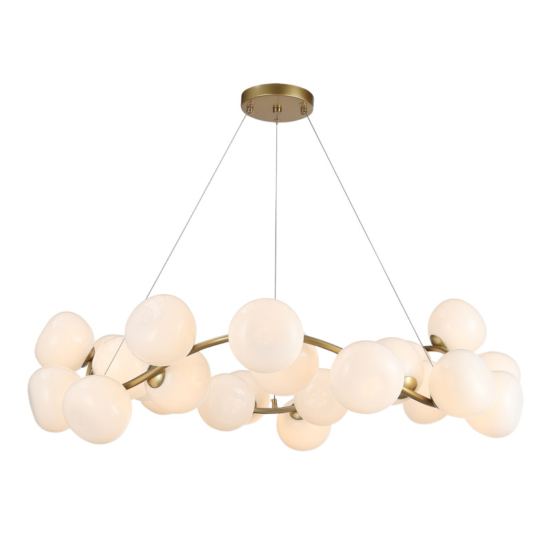 Светильник  подвесной SWEVEN 24*G9 LED*5W 4000K ST LUCE SL1519.303.24 латунь