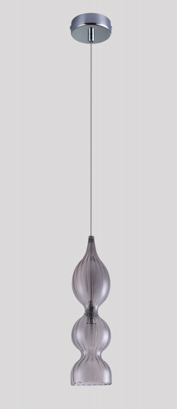 Светильник подвесной 13 см, Crystal Lux IRIS SP1 B SMOKE Хром