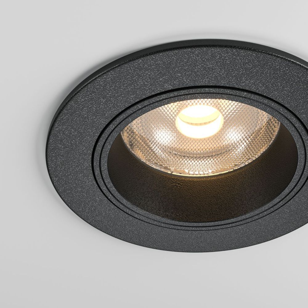 Встраиваемый спот 7,5 см, 12W, 3000K, Maytoni Technical Focus Led DL125-L12-3K-B, черный