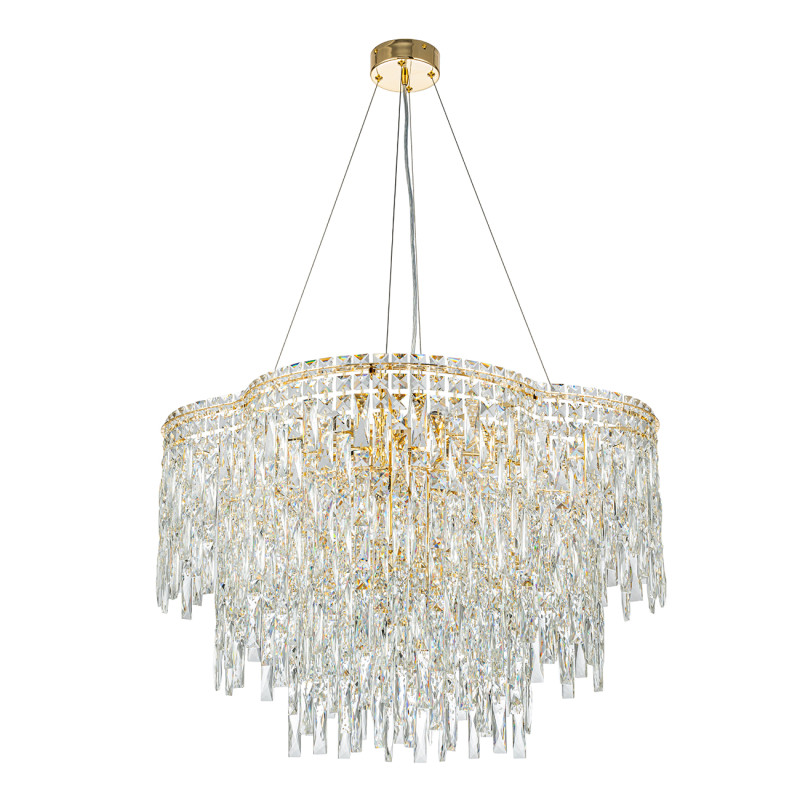 Люстра *80*134,5 см, 16*E14*40W, Indigo Crystal V000445, золотой, 12041/16P Gold