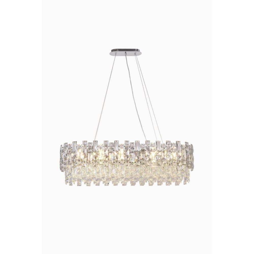 Люстра подвесная 100 см, Aployt Lorenzo APL.798.13.10, хром