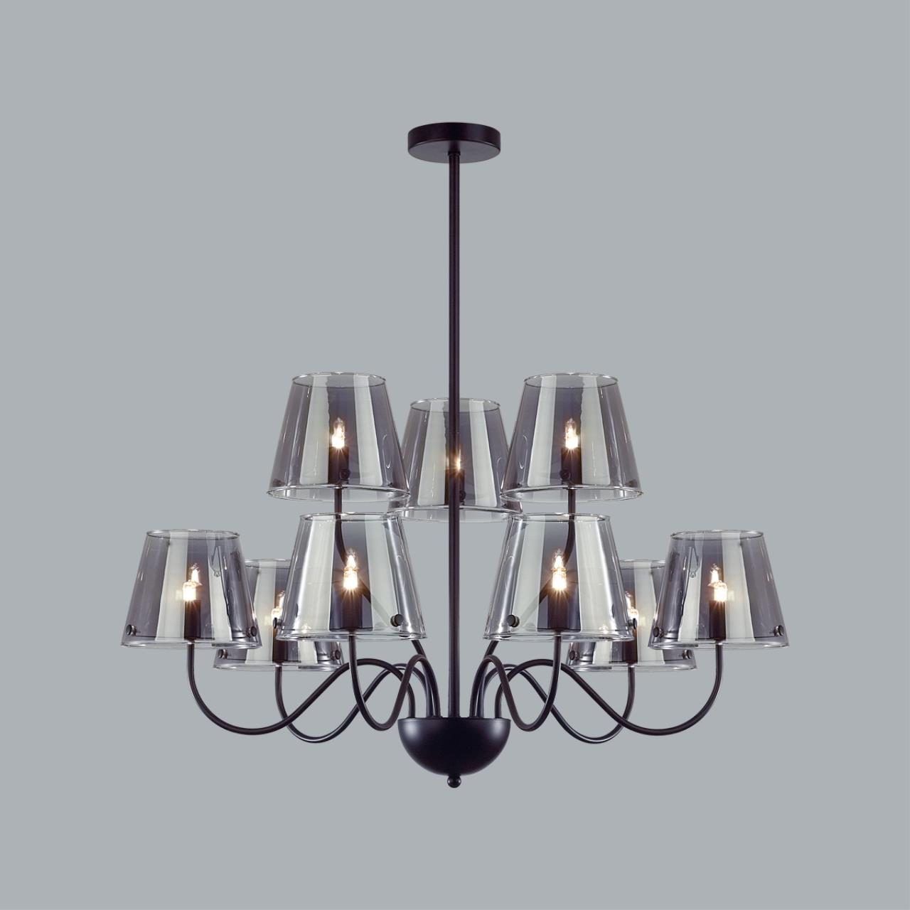 Люстра потолочная 72*70 см, 1*G9*20W Lumion Smoky 6570/9C черный