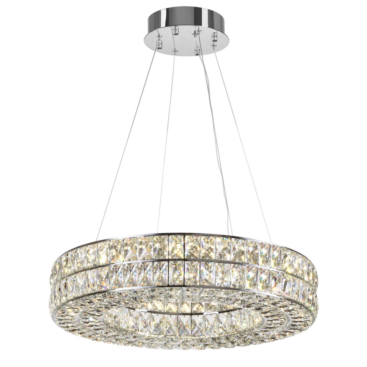Люстра 60*60*120 см, 1 LED*52W, 4000 К, Odeon Light Panta, хром 4927/52L