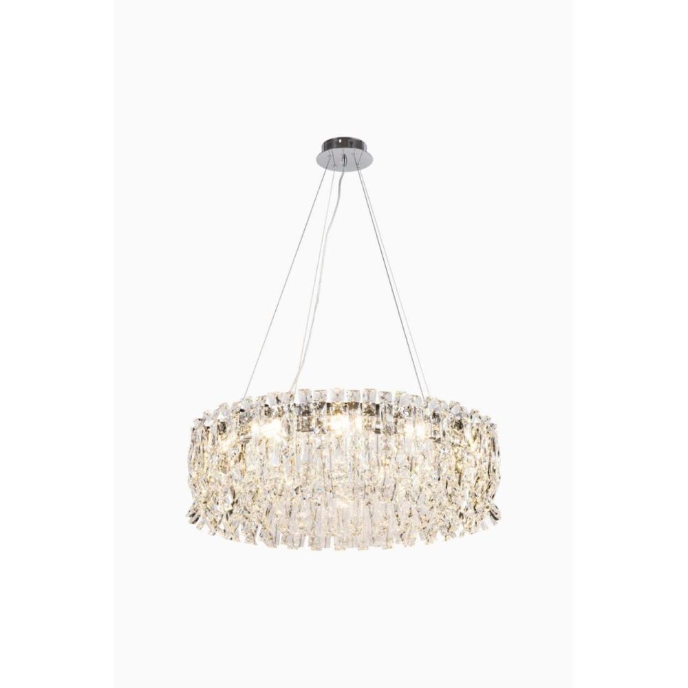 Люстра подвесная 80 см, Aployt Benoayt APL.794.03.12, хром