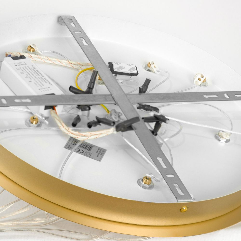 Люстра подвесная *41*100-200 см, 32*led*2W, 4000K, Lussole Hopkins LSP-7404, матовое золото