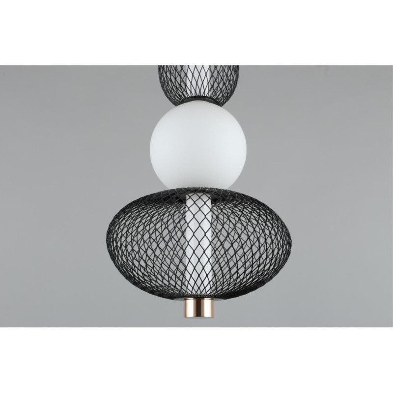 Подвесной светильник 22*70-160 см, 1*LED, 13W, 3000K, Aployt Nikusia APL.658.06.13, черный