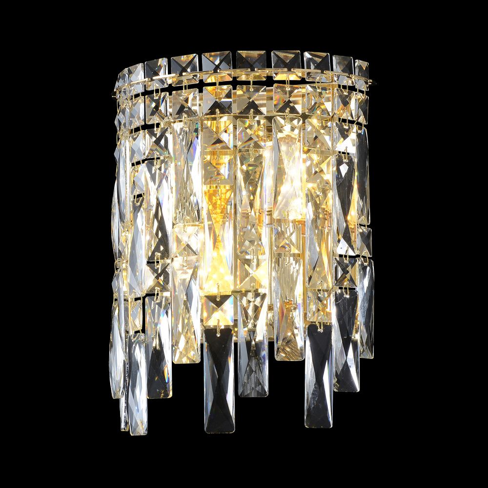Бра 22**29- см, 2*E14*40W, Crystal Lux Abril ABRIL AP2 GOLD, Золото