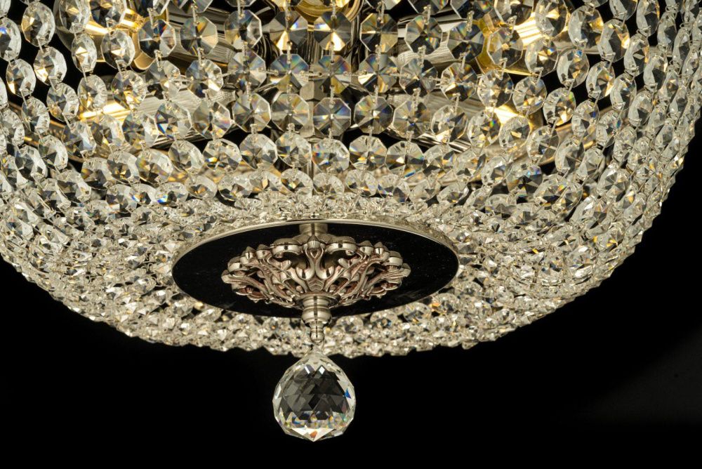 Люстра потолочная *40*25 см, 5*E27*60W, Arti Lampadari Castellana Nh Castellana E 1.3.40.501 NH, Матовый никель