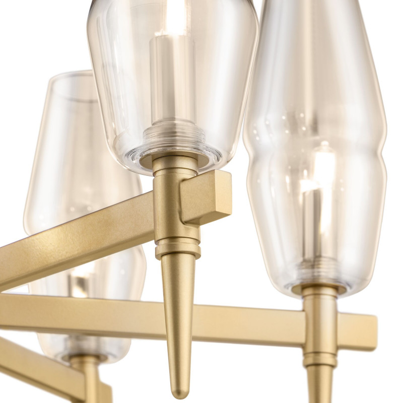 Подвесная люстра Maytoni Lita H002PL-06G, золото, диаметр 54см