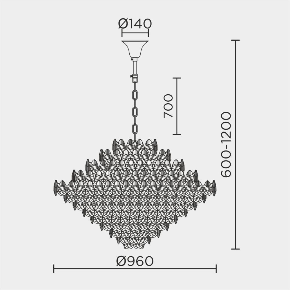 Подвесная люстра MODELUX premium ML.8861.32P GD
