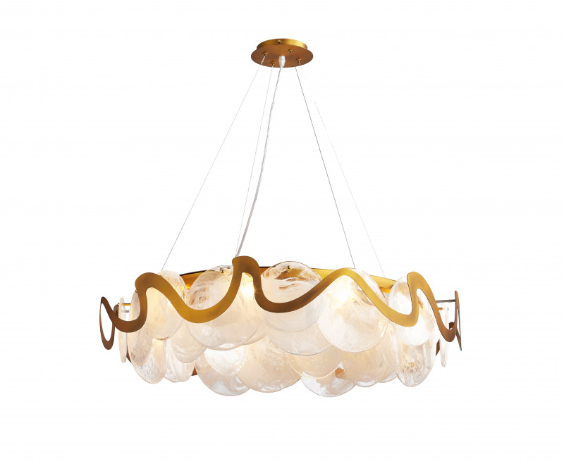 Люстра подвесная Stilfort 2130/03/10P, диаметр 80 см, бронза