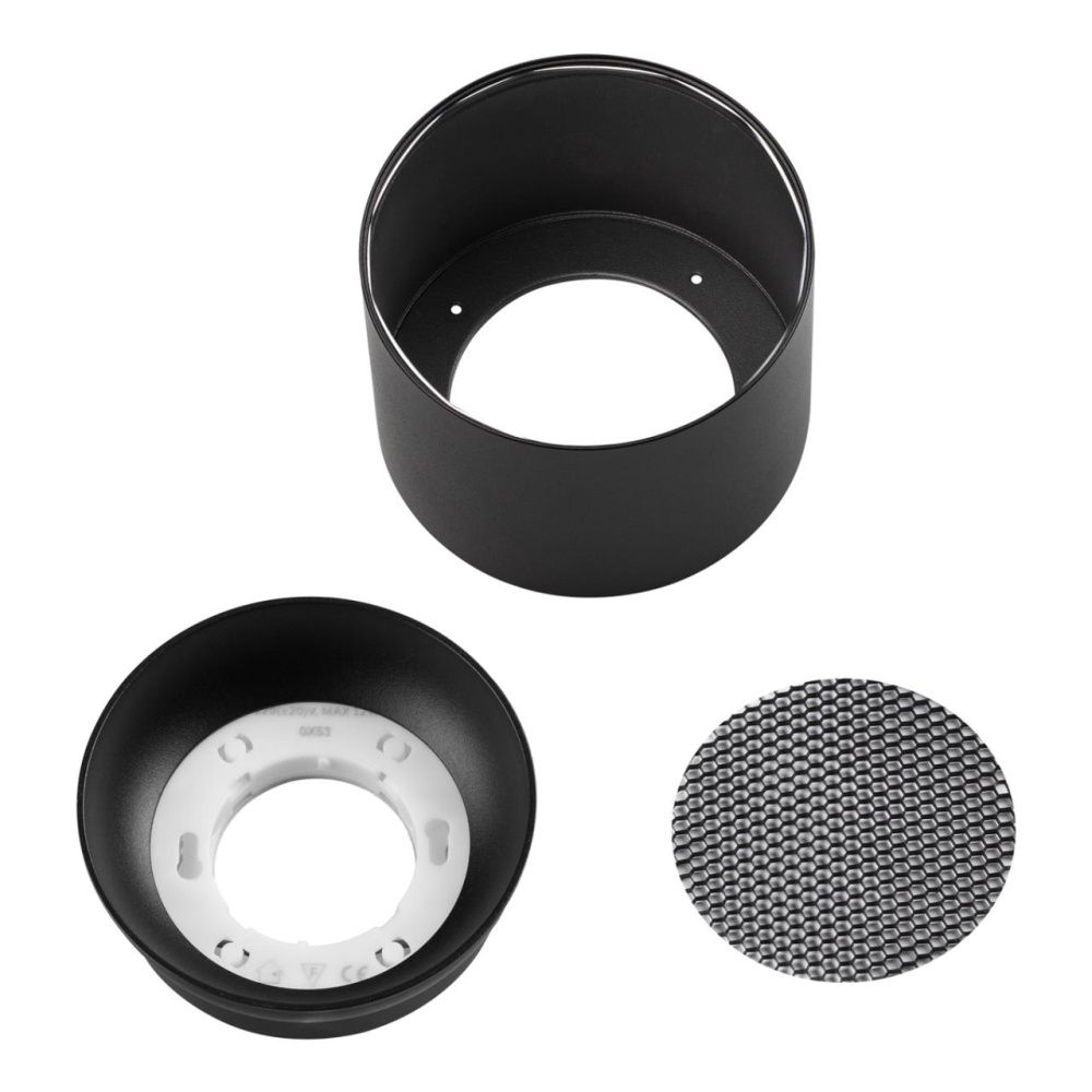 Светильник накладной 10*10*7- см, 1*GX53*12W, Novotech Gemini Over 371010, черный